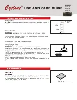 Предварительный просмотр 1 страницы CyClone BXB606 Use And Care Manual