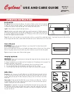 CyClone NA830R Use And Care Manual предпросмотр