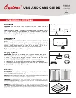 Предварительный просмотр 1 страницы CyClone SC50024 Use And Care Manual