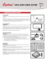 CyClone SC72230 Use And Care Manual preview