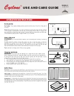 CyClone SCB71130 Use And Care Manual предпросмотр