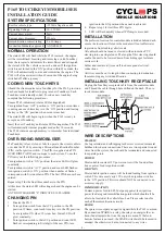 CYCLOPS P165 TOUCHKEY Installation Manual preview