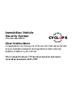 Preview for 2 page of CYCLOPS PARALYSER 375 User Instructions