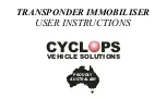 Preview for 1 page of CYCLOPS Paralyzer 205 User Instructions