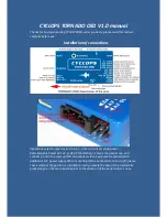 CYCLOPS tornado osd series User Manual preview