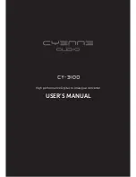 Cyenne Audio CY-3100 User Manual preview