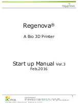 Предварительный просмотр 1 страницы Cyfuse Regenova Startup Manual