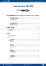 Preview for 6 page of Cygnus electronics VTX-300 User Manual