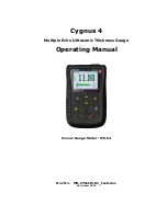 Предварительный просмотр 1 страницы Cygnus Cygnus 4 Operating Manual