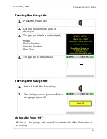 Предварительный просмотр 21 страницы Cygnus Cygnus 4 Operating Manual