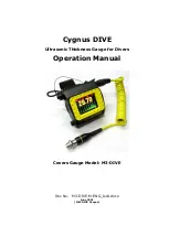 Cygnus M3-DIVE Operation Manual предпросмотр