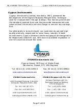 Предварительный просмотр 9 страницы Cygnus MINI ROV Operation Manual