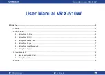 Предварительный просмотр 6 страницы Cygnus VRX-510W User Manual