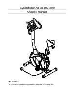 Preview for 1 page of Cykelstaden AB 08-7090049 Owner'S Manual