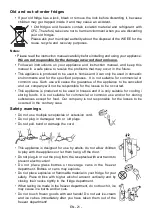 Предварительный просмотр 21 страницы Cylinda K 1085L-3 User Manual