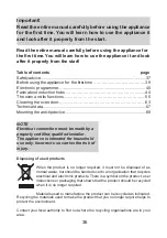 Preview for 34 page of Cylinda SIB 6362 KVE User Manual