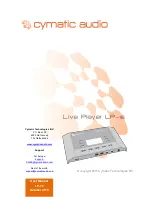 Предварительный просмотр 33 страницы cymatic audio Live Player LP-16 User Manual