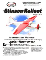 CYmodel CY8025 Stinson Reliant Instruction Manual preview
