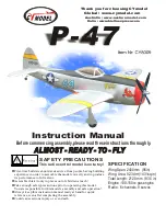 Предварительный просмотр 1 страницы CYmodel P-47 Instruction Manual