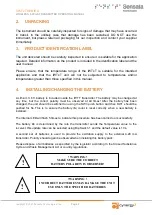 Preview for 4 page of Cynergy3 IWTxT-000 Operating Manual