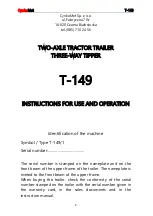 CynkoMet T-149 Instructions For Use And Operation preview