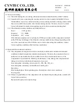 Preview for 10 page of CYNTEC TFP-21-S-140-B Manual