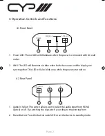 Предварительный просмотр 4 страницы CYP AU-D150 Operation Manual