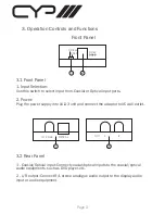 Предварительный просмотр 4 страницы CYP AU-D3-192 Operation Manual