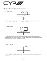 Предварительный просмотр 4 страницы CYP AU-D4 Operation Manual