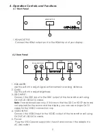 Preview for 4 page of CYP CA-HDMI100R Operation Manual