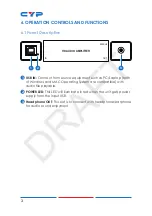 Preview for 8 page of CYP CDB-6HP Operation Manual