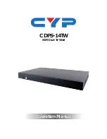 CYP CDPS-14TW Operation Manual preview