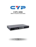 Preview for 1 page of CYP CDPS-44SM Operation Manual