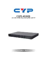 CYP CDPS-4S2HSS Operation Manual preview