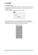 Preview for 12 page of CYP CDPS-CS6 Operation Manual