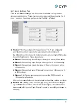 Preview for 13 page of CYP CDPS-CS6 Operation Manual