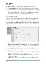 Preview for 22 page of CYP CDPS-CS6 Operation Manual