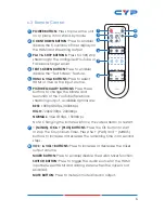 Preview for 11 page of CYP CDPS-P311 Operation Manual