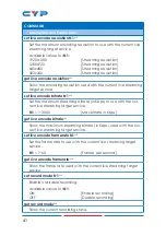 Preview for 46 page of CYP CDPS-P311R Operation Manual