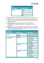 Preview for 15 page of CYP CDPS-P314EDC Operation Manual