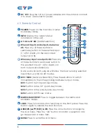 Preview for 10 page of CYP CDPS-U42HPIP Operation Manuals