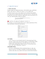 Preview for 25 page of CYP CDPS-U42HPIP Operation Manuals