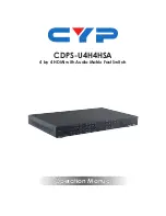 CYP CDPS-U4H4HSA Operation Manual preview