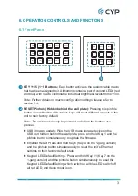 Preview for 9 page of CYP CDPW-K1 Operation Manual