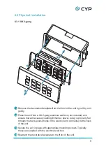 Preview for 11 page of CYP CDPW-K1 Operation Manual