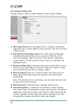 Preview for 32 page of CYP CDPW-K1 Operation Manual