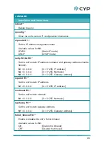 Preview for 35 page of CYP CDPW-K1 Operation Manual