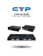 CYP CDVI-2S Operation Manual preview