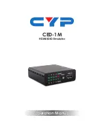 CYP CED-1M Operation Manual preview
