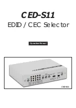 CYP CED-S11 Operation Manual preview